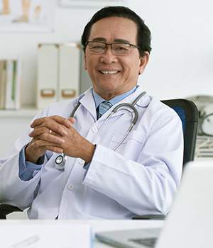Asian Doctor smiling